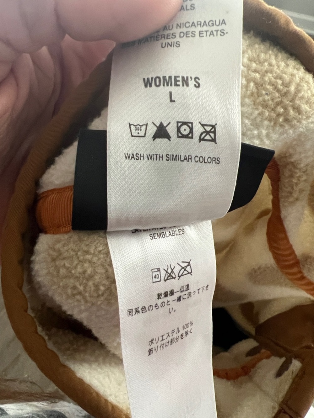 Patagonia Cream and Tan Polka Dot Fleece Synchilla Pullover - Picture 7 of 7
